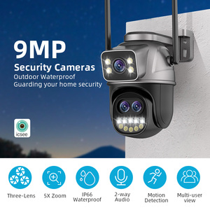 6MP 9MP 8xZoomデュアルレンズワイヤレスPtzカメラ双方向屋外6MPデュアルレンズおよびデュアルスクリーンカメラWifi8xデュアルレンズPtzカメラ - Product Image 6