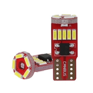 หลอดไฟ LED แบบโดมสำหรับ T10 CANbus 12V ไฟป้ายทะเบียนแบบเลี้ยวถอยหลังไม่มีข้อผิดพลาด3014 15SMD การกวาดล้าง - Product Image 3