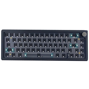 Últimos regalos 67 teclas de tres modos inalámbrico con cable personalizado DIY Teclado mecánico con perilla teclado para juegos - Product Image 1