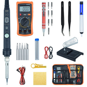 80Wデジタル電気はんだごてキット20in1個セット温度調整可能220V110V溶接ツール - Product Image 3