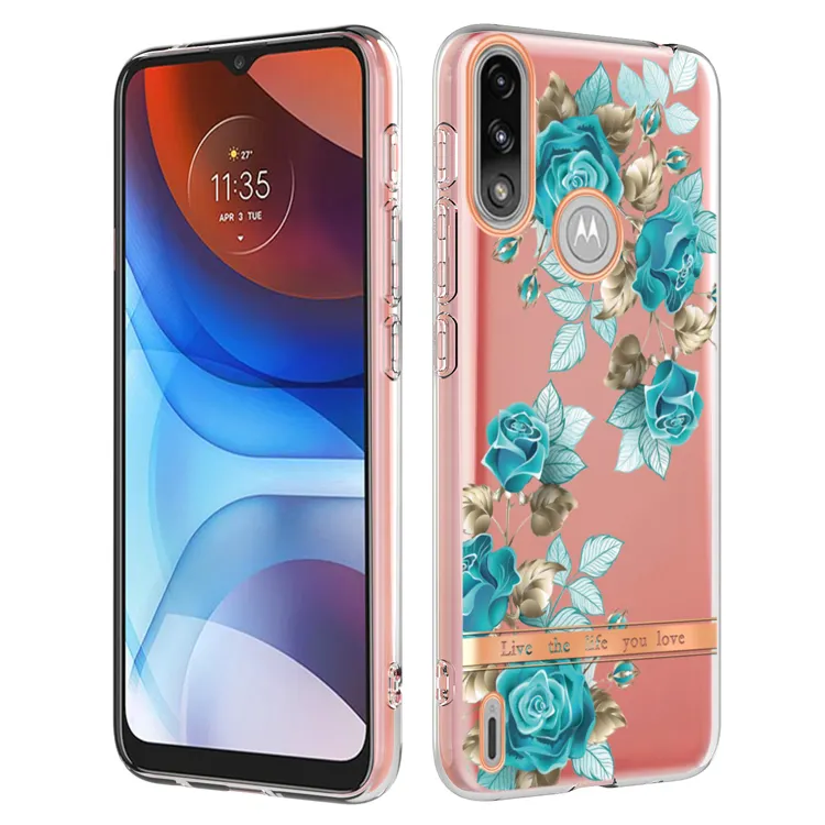 Modische Handy hüllen für Oppo A15 Hülle Flower Soft TPU Rückseite Stoßfest für Oppo A53 Funda Stoßstange Handy hülle