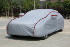 Yağmur kar geçirmez araba kılıfı gümüş ve siyah su geçirmez otomatik kapak koruma için Sedan uzunluğu araba kılıfı - Product Image 5