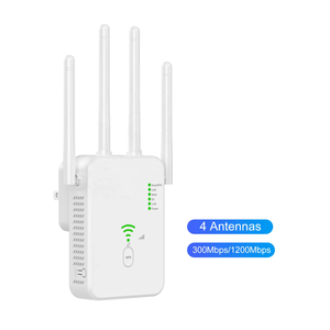 300Mbps远程Wifi扩展器2.4G + 5g无线信号放大器无线1200Mbps中继器无线信号互联网增强器 - Product Image 3