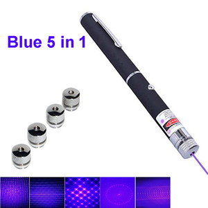 5 in1 Laserpointer für Haustier Katzen spielzeug Laser muster Zeiger Licht Grün Blau Rot 5 Köpfe Muster Stern Katze Laserlicht - Product Image 3