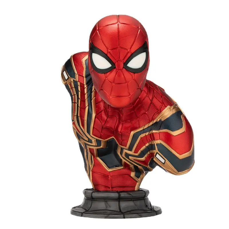 映画スパイダーマンフィギュアモデル高さ38cm GKレジンオーナメントバストムービーペリフェラル