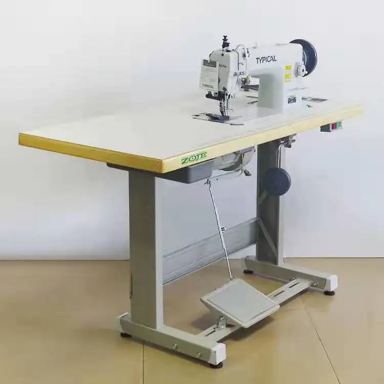Máquina de costura industrial gc0303, honkon zoje, ponto de bloqueio e botão