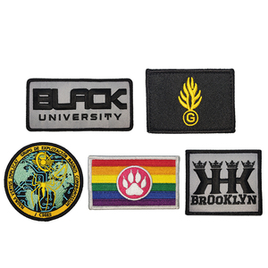 Thêu sắt may trên vá t Áo sơ mi xe máy Áo khoác túi huy hiệu thô Lỗ Tấn công nghịch ngợm xe vận chuyển Zombie - Product Image 1