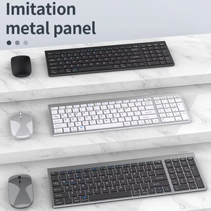 Venta directa de fábrica ultrafino recargable ergonómico 2,4 Ghz modo dual inalámbrico teclado y ratón Combo Set para oficina - Product Image 6