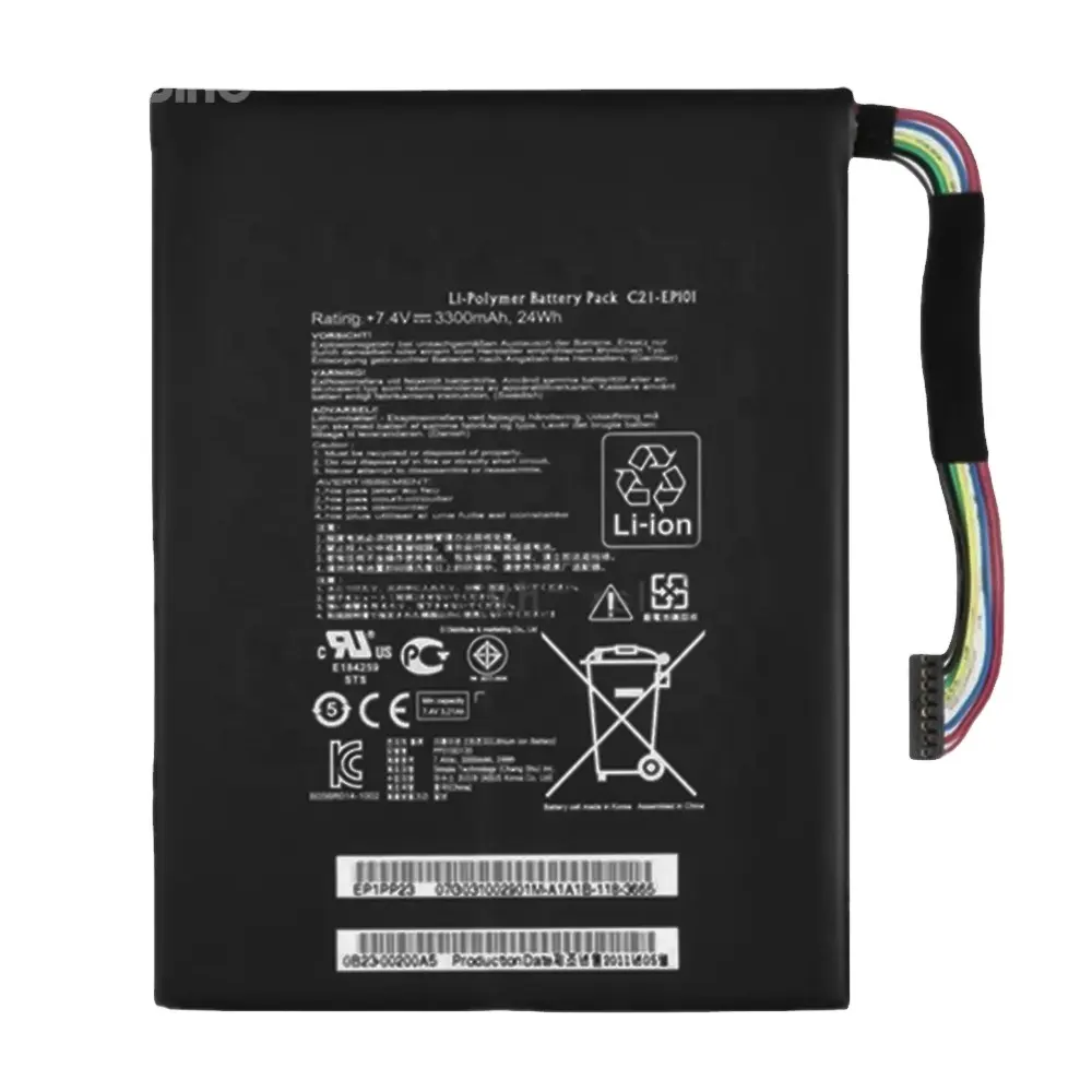 Fabrika doğrudan tedarik C21EP101 dizüstü pil ASUS için Eee Pad trafo TF101 TR101 serisi piller 7.4V 24Wh