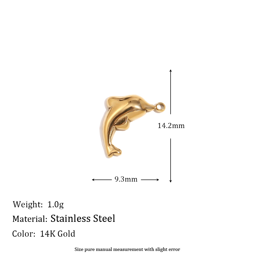 Dolphin Pendant - Gold