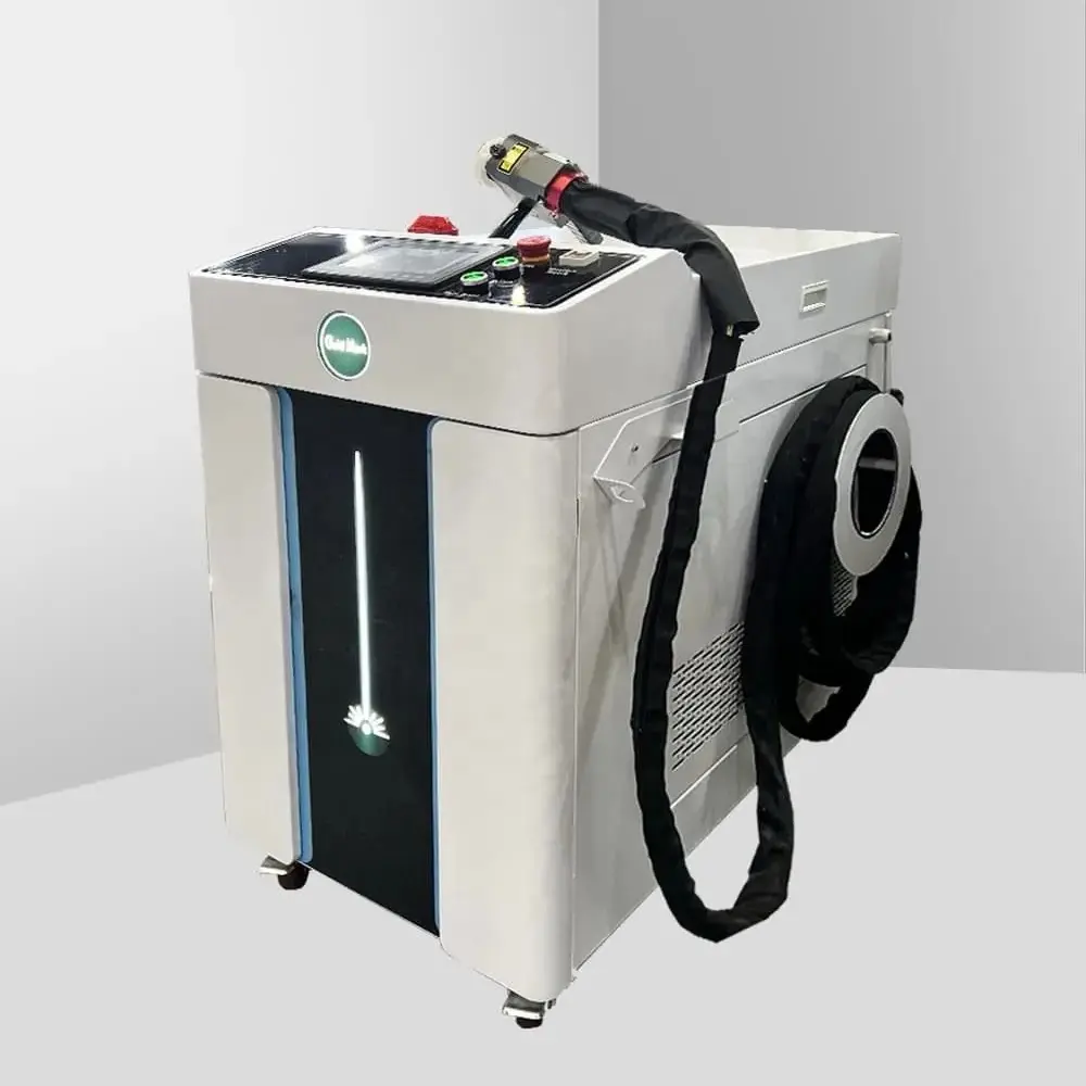 Tragbare Laser-Reinigungsmaschine 1.000W 1.500W 2.000W 5.000W Rostlaserreiniger für Rostentferner von Metallen und Rohren