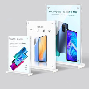 Magnetic <strong>Custom</strong> Acrylic Sign Holder A4 A5 A6 Menu Stand <strong>Display</strong> Table Acrylic Picture <strong>Frame</strong> for Marketing Advertising - Product Image 3