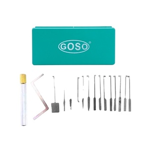 Goso Advanced Combination LockSmith Tools Unlocking Lock Pick Set for 14 Hook Dimple Picks <strong>Kaba</strong> Lock Tools