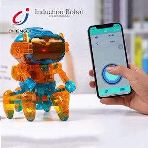 Jueguetes обучающий пластиковый робот для программирования DIY, поддержка, подарки для детских игр, индуктивный RC Stem Robot - Product Image 3