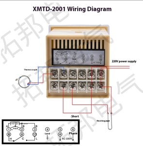 Xmtd 220V hiển thị kỹ thuật số điều khiển nhiệt độ có thể điều chỉnh chuyển đổi cơ khí Knob Dial ke loại cụ vật liệu nhựa OEM - Product Image 3