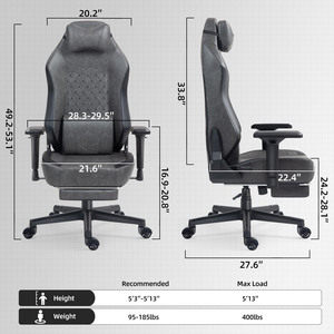 Cheap and Hot Selling Customizable Rotating Reclining PU Leather <strong>Computer</strong> Gaming Chair Pillow Esports Chair with Footrest - Product Image 4