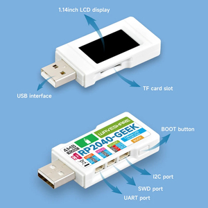 Scheda di sviluppo RP2040-GEEK 1.14 pollici 65K a colori LCD USB debug Downloader kit di moduli elettronici basati su microcontrollore