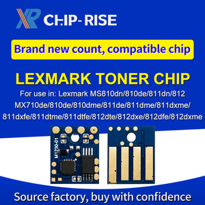 LEX-Mark MS710/711/810/811/812ชิปตลับหมึกพิมพ์52D5000 (525) รีเซ็ตชิปรีเซ็ตที่เข้ากันได้52D5000 (525)