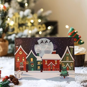 Özelleştirilmiş Xmas 4*6 inç 4C baskı teşekkür ederim kart kaplı kağıt selamlar Merry noel hediyesi tebrik kartları zarf ile - Product Image 4