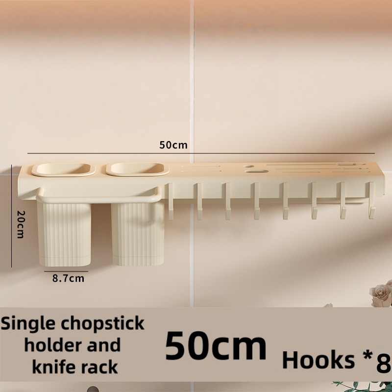 Porte-couteau courbé jaune laiteux - 50 cm avec tige