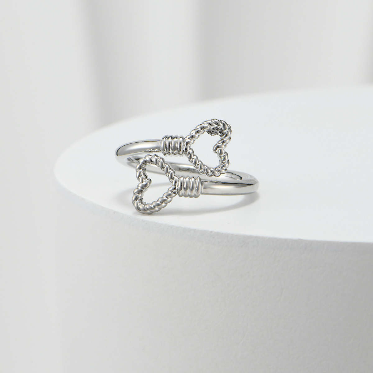 Heart-shaped silver