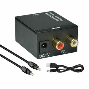 Digital Optical Coax <strong>to</strong> Analog <strong>RCA</strong> L/R for TOSLINK Audio Converter <strong>Adapter</strong> USA - Product Image 2