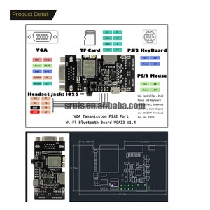 VGA Controller Board VGA32-V1.4 Controller PS/2 Mouse Keyboard Controller Graphics Library Game Engine ANSI/VT Terminal - Product Image 5