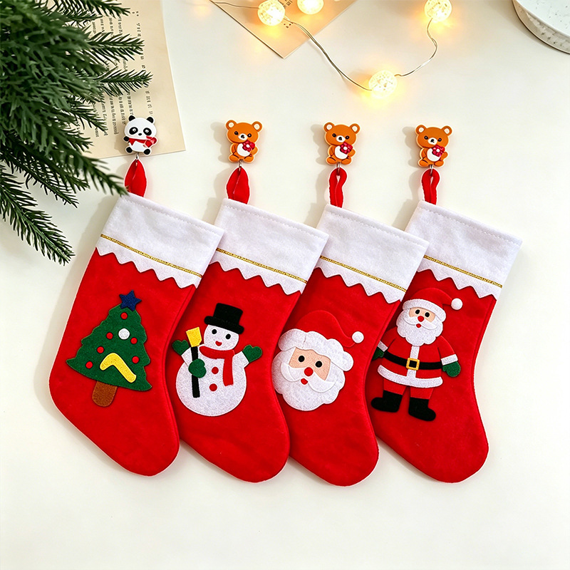 Chaussettes à bord blanc (motif aléatoire)