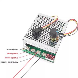 Regulador de velocidad del motor de CC 12V24V36V48V módulo de accionamiento de alta potencia controlador PWM 0-100A pantalla digital - Product Image 6