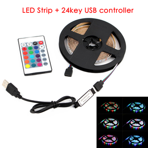 3528 USB RGB LED-Licht leiste DC 5V Farbwechsel-LED-Farbband IP20/IP65 1M 2M 4M 5M RGB RF-oder IR-Controller - Product Image 3