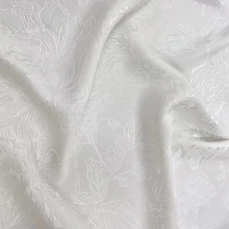 100 pure soie satin jacquard tissu 30mm blanc noir lourd soie brocart chinois en soie expédition rapide