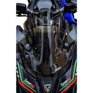 YAMAHA Force2.0 motosiklet cam rüzgar deflektörü için Baphomet marka siyah için - Product Image 2