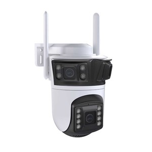 Icsee 3MP กล้องรักษาความปลอดภัยกลางแจ้ง3เลนส์3หน้าจอ PTZ WIFI ระบบติดตามอัตโนมัติของมนุษย์การ์ดหน่วยความจำระบบคลาวด์รับประกัน1ปี - Product Image 1