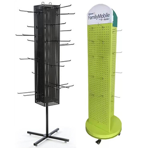 Günstige 2-seitige 4-seitige Peg board Display Rack hängen Schlüssel ring Schlüssel anhänger Schlüssel bund Display Stand mit Haken - Product Image 1