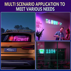 AT1 Trong Suốt <span class=keywords><strong>LED</strong></span> RGB ma trận <span class=keywords><strong>pixel</strong></span> Bảng điều chỉnh USB 5V linh hoạt hiển thị bằng giọng nói/từ xa/ứng dụng điều khiển 1-năm bảo hành cho - Product Image 2