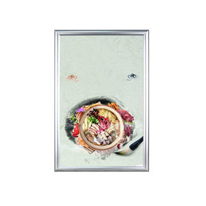 Fabrik 20mm A1 Aluminium Edge Gehrung Ecken Snap <span class=keywords><strong>Frame</strong></span> Poster Frames Wand montage A1 Größe Silber Werbetafeln