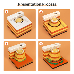Factory Sale Directly 3D <strong>Paper</strong> Crafts Custom <strong>Memo</strong> Pad Laser Cut <strong>Paper</strong> Sheets Omoshiroi <strong>Block</strong> Notes Anime Style 3D <strong>Memo</strong> Pad - Product Image 5
