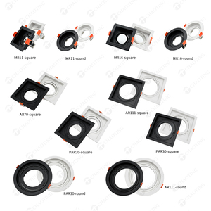 พลาสติก ABS โคมดาวน์ไลท์ติด MR11สปอตไลท์ PAR30 MR16ตัวยึดโคมไฟ AR111โมดูล LED - Product Image 1