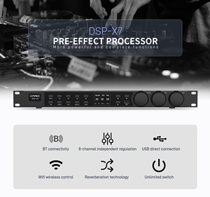 Procesador profesional de audio con Bluetooth, sistema de audio de 5,1 salidas, puerto USB, preefecto, para Karaoke, Dj y escenario - Product Image 3