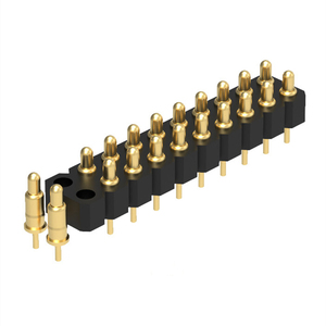 Hassas işlenmiş H3.5mm POGO Pin delikli tip yaylı şarj kontakları pirinç malzeme 12V anma gerilimi 2A PCB - Product Image 3