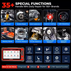 Auto <strong>OBD</strong>/OBD2 <strong>Code</strong> <strong>Reader</strong> <strong>Scanner</strong> 35+ Reset Service Full System Car Diagnostic Tools 2 Year Free Update New - Product Image 3