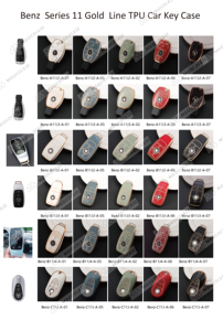 Free Sample Genuine Leather Car <strong>Key</strong> Cover Keychain Case <strong>for</strong> Mercedes Benz CLS CLA GL R SLK AMG a B C S Class Remote Holder - Product Image 4