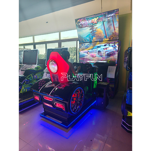 PlayFun koin dioperasikan Simulator ganda kursi Video penggerak cepat dan marah zona ruangan permainan <span class=keywords><strong>Arcade</strong></span> mobil balap mesin permainan - Product Image 2