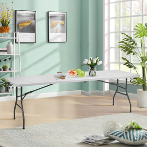 折りたたみダイニングテーブルPliante屋外テーブルマンジェPliante折りたたみテーブルデマッサージPlianteポータブル折りたたみテーブル6FT M01020-1 - Product Image 3