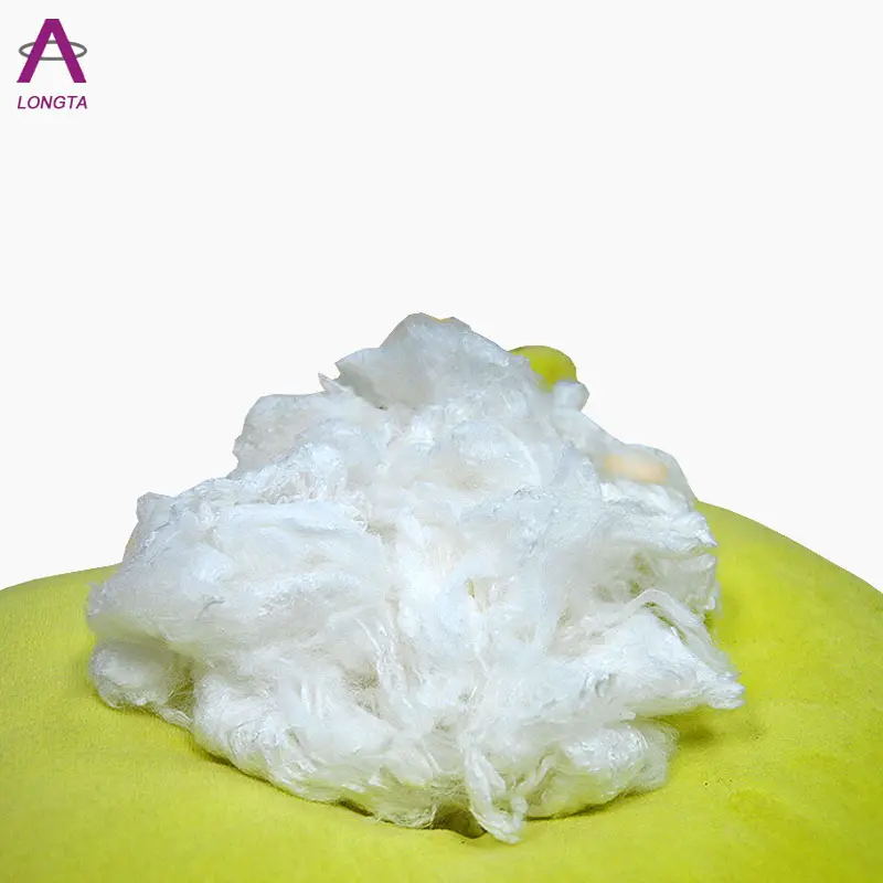 Fabricante de alta calidad Blanco ignífugo FR fibra de viscosa rayón fibra de tela no tejida