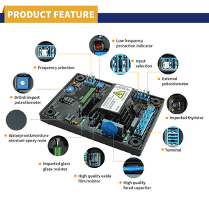Schema elettrico AVR generatore AVR certificato CE 3 fasi AVR Sx460 - Product Image 3