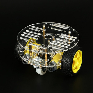 Vermeidung Tracking Motor Smart Robot Auto Chassis Kit Geschwindigkeit geber Batterie kasten 2WD Ultraschall modul Kit - Product Image 6