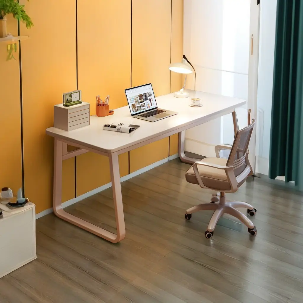 सस्ते होम ऑफिस फर्नीचर एमडीएफ स्टील फ्रेम राइटिंग डेस्क आधुनिक डेस्क गेमिंग आधुनिक होम ऑफिस डेस्क अध्ययन के लिए
