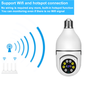 Smart Home 360 Degree Panoramic Wi-Fi Lamp Bulb 2MP CCTV <strong>Camera</strong> 1080p Resolution CMOS Indoor Bullet ROHS Cloud VR Security VR - Product Image 6
