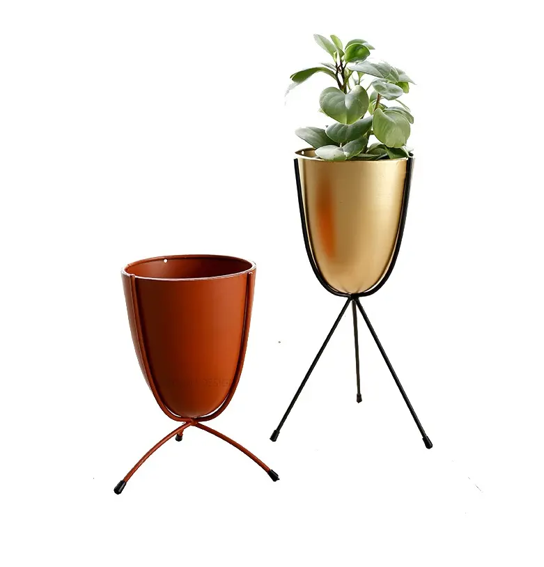 Support pour plantes en fer forgé Étagère pour pots de fleurs multiples Intérieur Extérieur Jardinière en fer Support pour fleurs